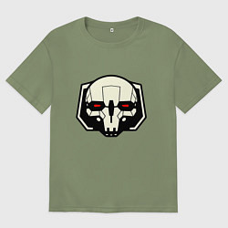 Футболка оверсайз мужская Mech BattleTech, цвет: авокадо