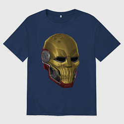Футболка оверсайз мужская Шлем Дмитрия, цвет: тёмно-синий