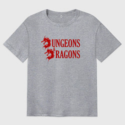 Мужская футболка оверсайз Dungeons and Dragons Драконы