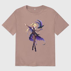 Футболка оверсайз мужская Великая Фишль и Оз, цвет: пыльно-розовый