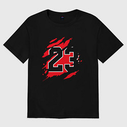 Футболка оверсайз мужская Bulls 23, цвет: черный