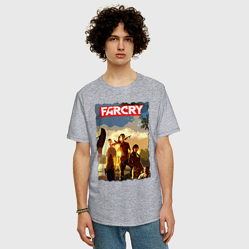 Мужская футболка оверсайз FARCRY TROPIC 3 / Меланж – фото 3
