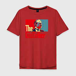 Футболка оверсайз мужская Godfather logo, цвет: красный