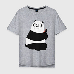 Мужская футболка оверсайз Возмущенная панда