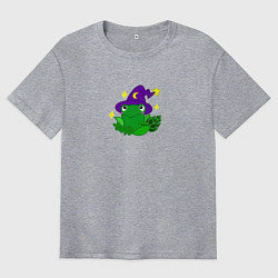 Мужская футболка оверсайз Лягушка волшебница