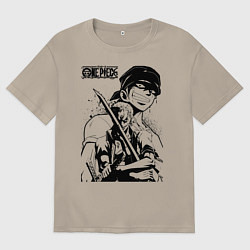 Мужская футболка оверсайз Ророноа Зоро One Piece