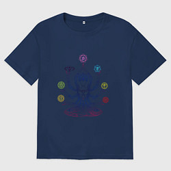 Мужская футболка оверсайз Медитация