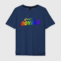 Футболка оверсайз мужская Rainbow Royale, цвет: тёмно-синий