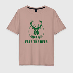 Мужская футболка оверсайз Fear The Deer