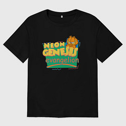 Мужская футболка оверсайз GARFIELD GENESIS EVANGELION