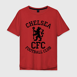 Футболка оверсайз мужская Chelsea CFC, цвет: красный