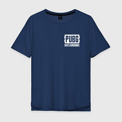 Футболка оверсайз мужская PUBG: Battlegrounds, цвет: тёмно-синий