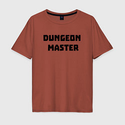 Футболка оверсайз мужская Dungeon Master, цвет: кирпичный