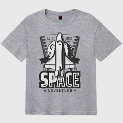 Мужская футболка оверсайз Космический корабль