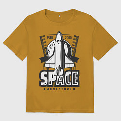 Мужская футболка оверсайз Космический корабль