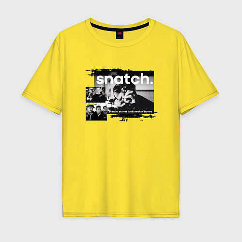 Мужская футболка оверсайз Большой куш: Ави Деновиц / Желтый – фото 1