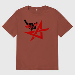 Мужская футболка оверсайз Алиса коза