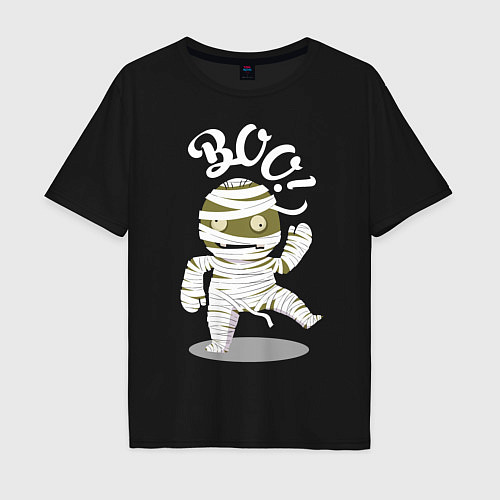 Мужская футболка оверсайз Танцующая мумия / Черный – фото 1