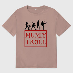 Футболка оверсайз мужская Mumiy Troll Мумий Тролль, цвет: пыльно-розовый