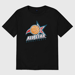 Футболка оверсайз мужская All star basketball, цвет: черный