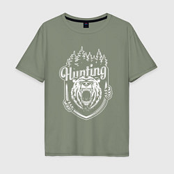 Футболка оверсайз мужская Hunting, цвет: авокадо