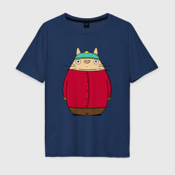 Мужская футболка оверсайз Totoro Cartman