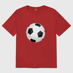 Мужская футболка оверсайз Футбольный мяч