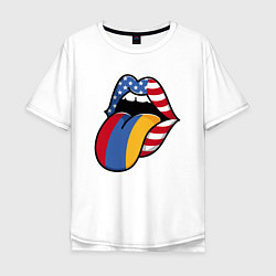 Мужская футболка оверсайз Армения - США