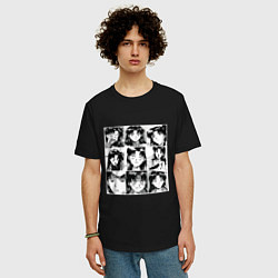 Футболка оверсайз мужская Такая разная Мисато Сан Евангелион, цвет: черный — фото 2