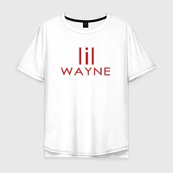 Футболка оверсайз мужская Lil Wayne, цвет: белый