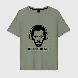 Мужская футболка оверсайз Dr House music