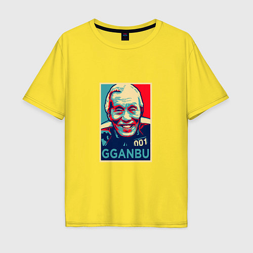 Мужская футболка оверсайз GGANBU / Желтый – фото 1