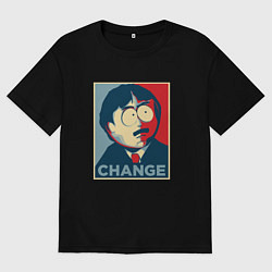 Футболка оверсайз мужская Рэнди Марш, цвет: черный