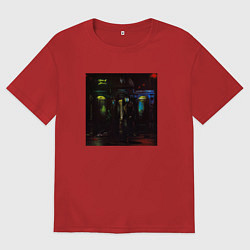 Футболка оверсайз мужская MARKUL SENSE OF HUMAN, цвет: красный