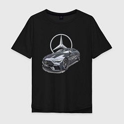 Футболка оверсайз мужская Mercedes AMG motorsport, цвет: черный