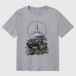 Футболка оверсайз мужская Гелик - лучше всех!, цвет: меланж