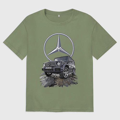 Мужская футболка оверсайз Гелик - лучше всех! / Авокадо – фото 1