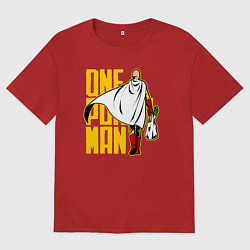 Мужская футболка оверсайз Сайтама возвращается из супермаркета One Punch-Man