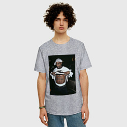 Футболка оверсайз мужская Legends Never Die 2Pac, цвет: меланж — фото 2
