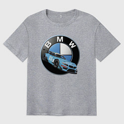 Мужская футболка оверсайз BMW самая престижная марка автомобиля