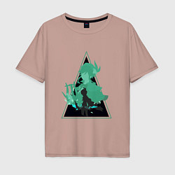 Мужская футболка оверсайз Genshin Impact VentiВенти