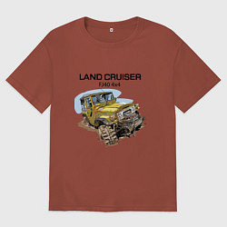 Мужская футболка оверсайз Toyota Land Cruiser FJ 40 4X4