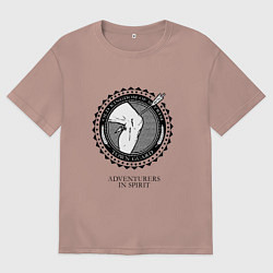 Мужская футболка оверсайз Клуб любителей приключений