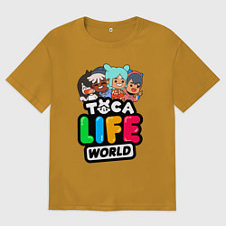Мужская футболка оверсайз TOCA LIFE WORLD ТОКА ЛАЙФ ВОРЛД ПЕРСОНАЖИ