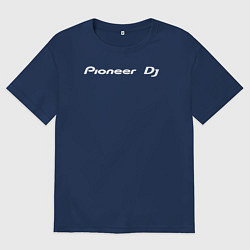 Мужская футболка оверсайз Pioneer DJ - Logo White