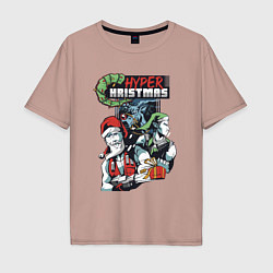 Мужская футболка оверсайз Hyper Christmas