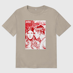 Мужская футболка оверсайз Декс и Дебра