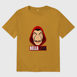 Футболка оверсайз мужская Белла Чао, цвет: горчичный