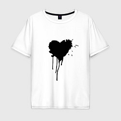 Мужская футболка оверсайз День любви сердце