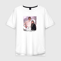 Мужская футболка оверсайз Фото Адам & Гага